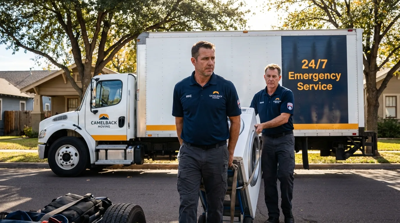 CamelBack Moving crew loading furniture in Aransas Pass, TX